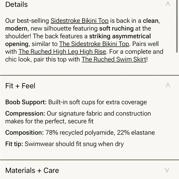 Summersalt One-Shoulder Blue Bikini top - Picture 4 of 8